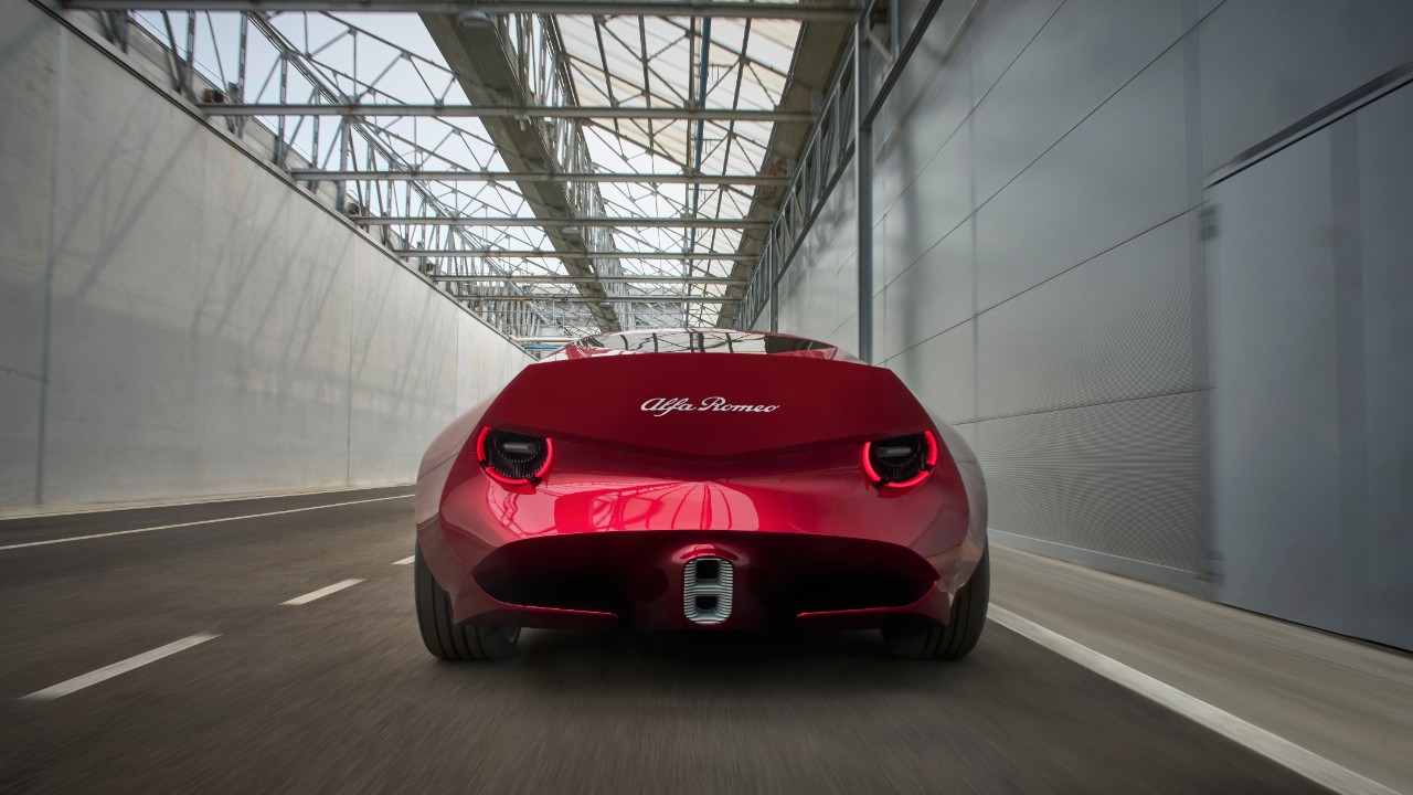 The Coda Tronca tail of the Alfa Romeo Cuorerosso concept