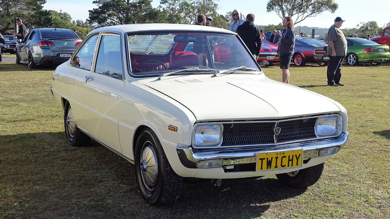 Mazda R100 coupe, the first Mazda rotary car sold in America