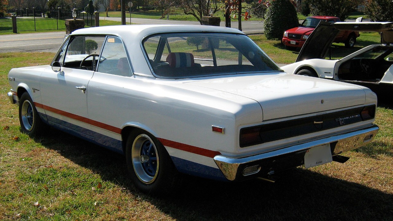 A 1969 Hurst SC/Rambler in the less common B-scheme paint
