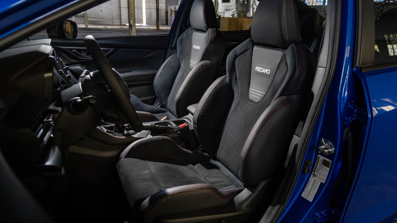 Recaro front seats in the 2027 Subaru WRX GD25