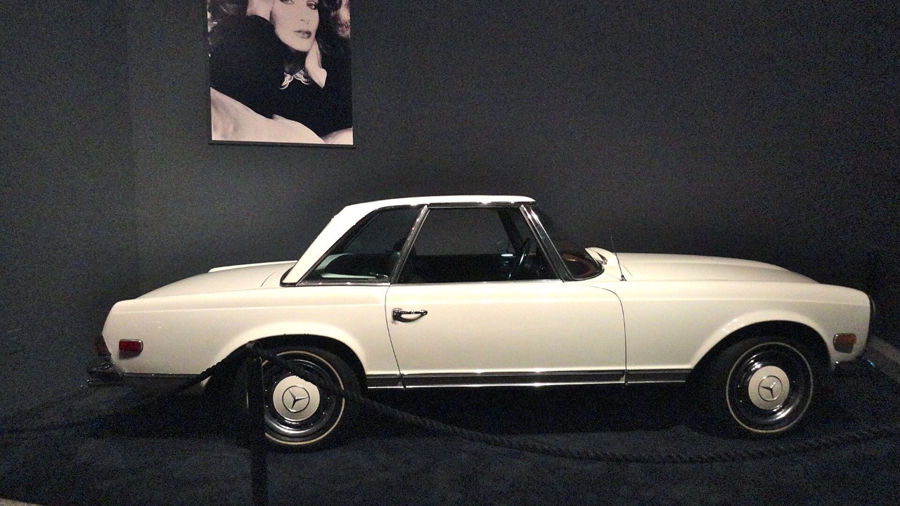 Elvis Presley's white Mercedes-Benz 280 SL at Graceland