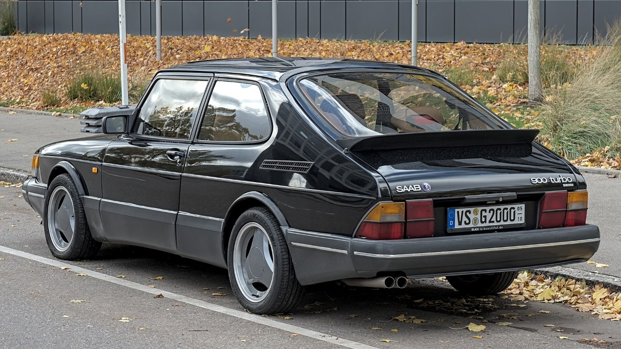 First-generation Saab 900 Turbo three-door hatchback