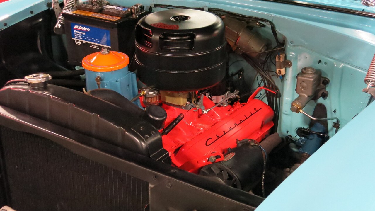 Chevrolet’s small-block V8 began in 1955 at 265 cubic inches and 162 horsepower