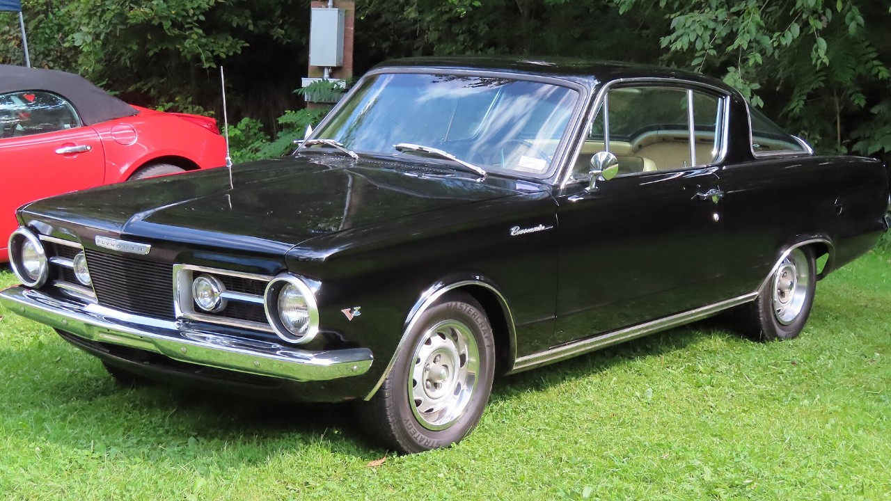 A 1964–65 Plymouth Barracuda, offered with the 273 V8