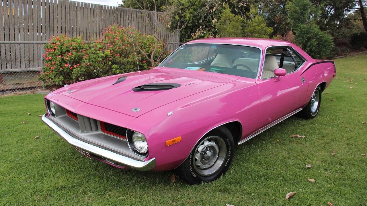 A 1972 Plymouth 'Cuda 340 hardtop