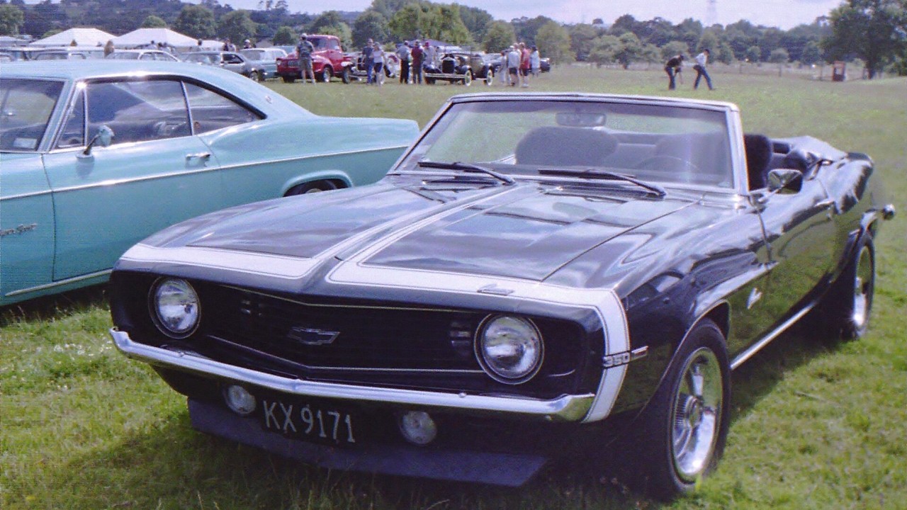 A 1969 Chevrolet Camaro convertible