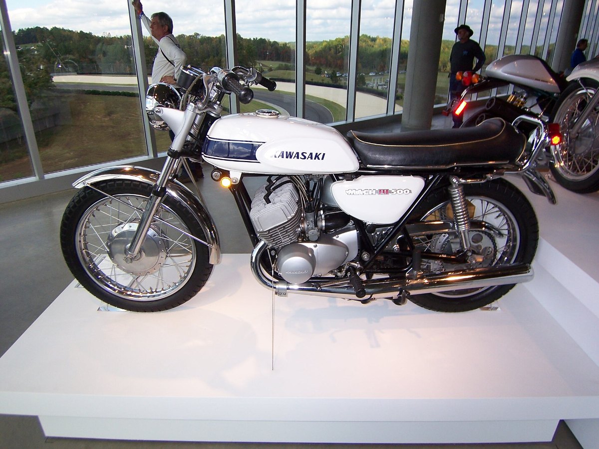 1969 Kawasaki 500 H1 Mach III two-stroke triple