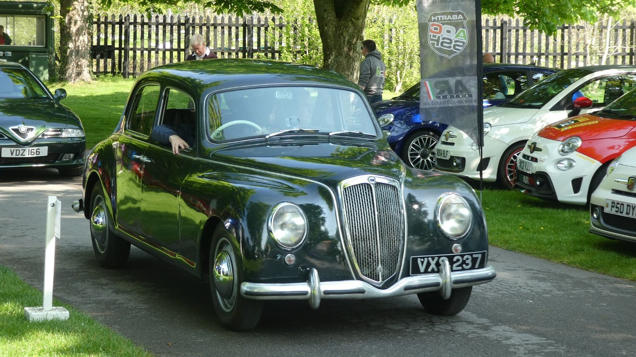 A 1951 Lancia Aurelia B10 sedan