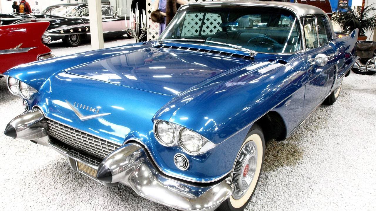 A 1958 Cadillac Eldorado Brougham with standard air suspension