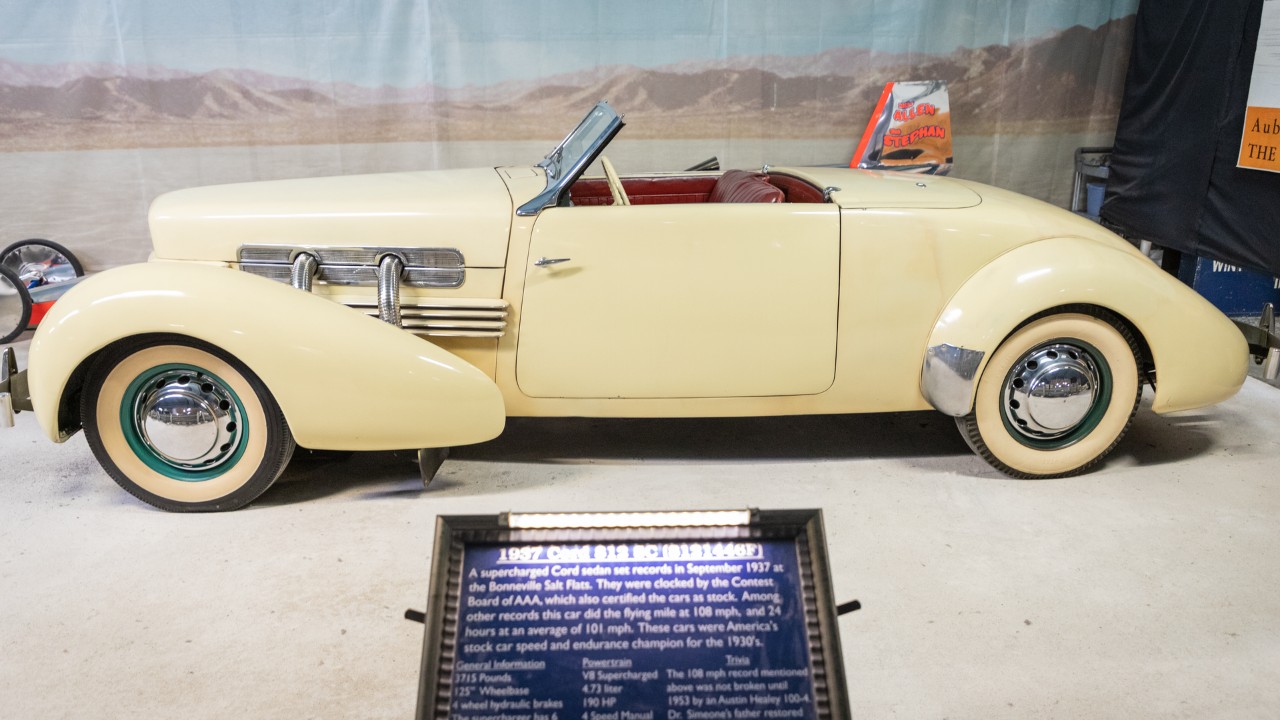 A 1937 Cord 812 Supercharged cabriolet