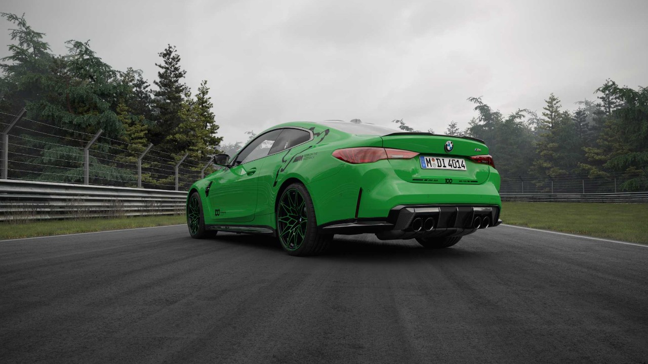 A BMW M4 Coupe 100 Jahre Nürburgring Edition in Nürburgring Green