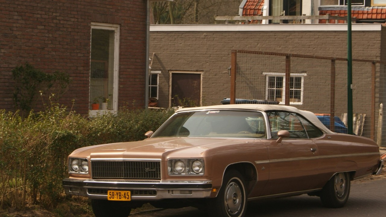 A 1975 Chevrolet Caprice Classic convertible