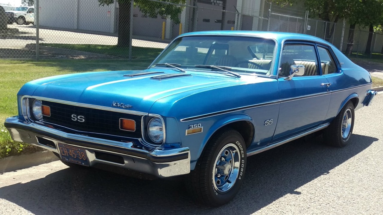 A 1973 Chevrolet Nova SS coupe