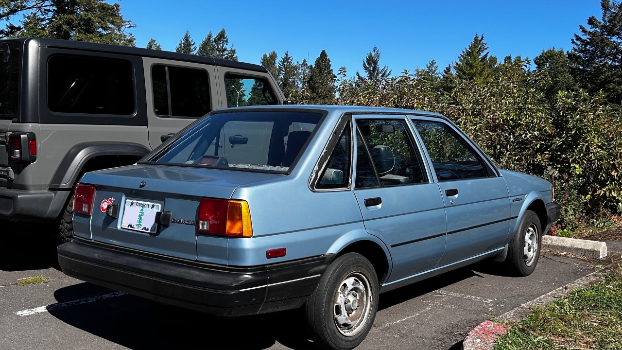 A 1986 Chevrolet Nova sedan built by NUMMI