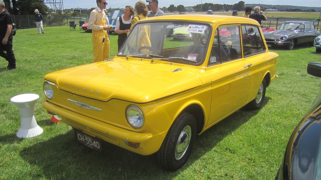 A Hillman Imp, a rear-engine car built in Scotland