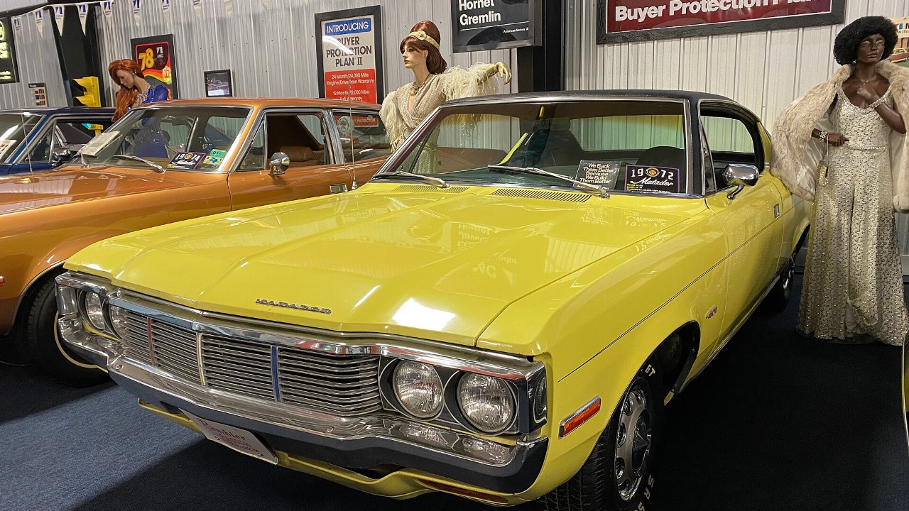 A civilian 1972 AMC Matador hardtop