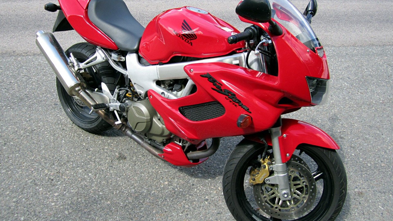 A Honda VTR1000F, sold in the US as the Super Hawk