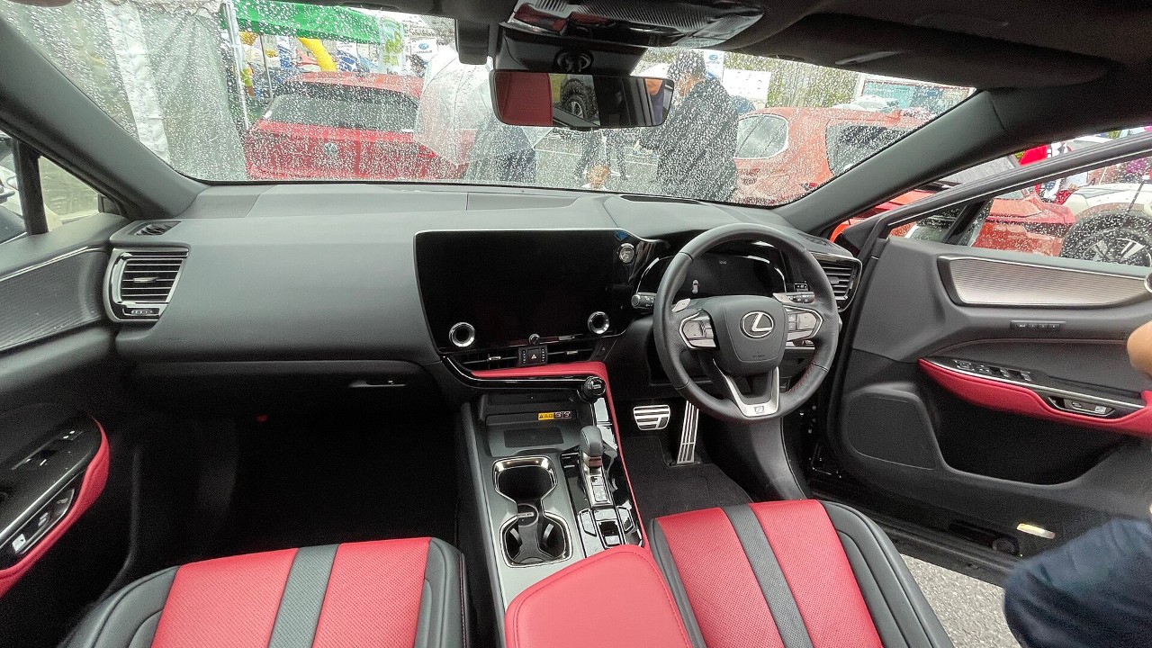 The dashboard of a 2022 Lexus NX, the subject of the Lexus NX recall