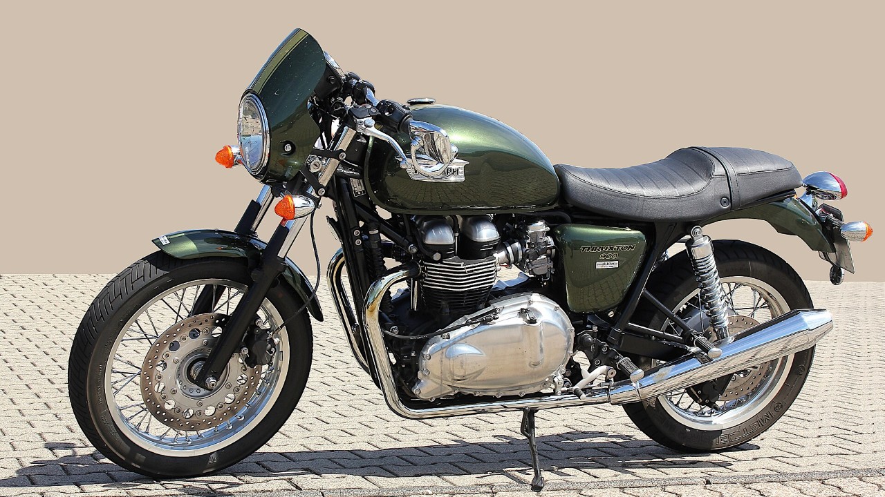 A Triumph Thruxton 900