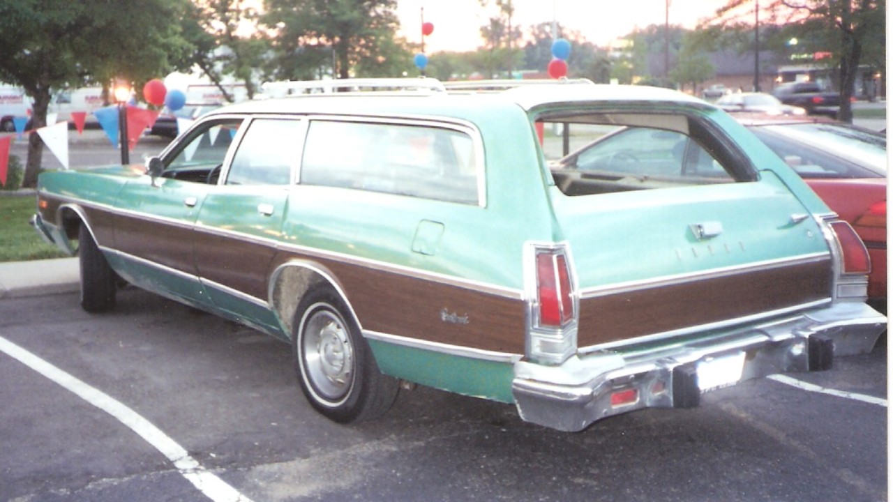 A 1975 Dodge Coronet Crestwood wagon