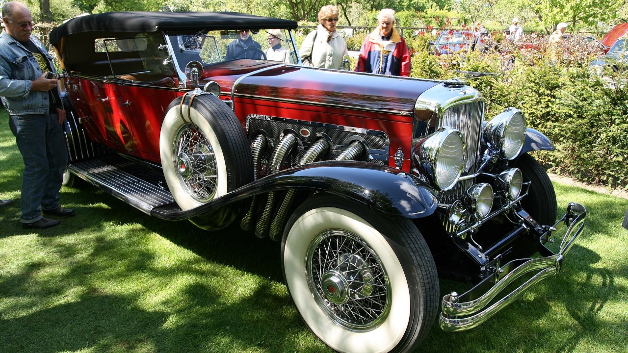A 1933 Duesenberg Model J Derham Tourster