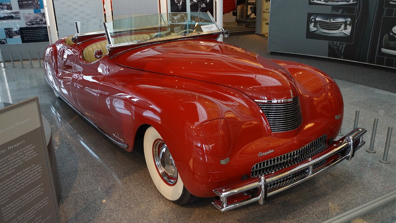 A 1941 Chrysler Newport dual-cowl phaeton bodied by LeBaron