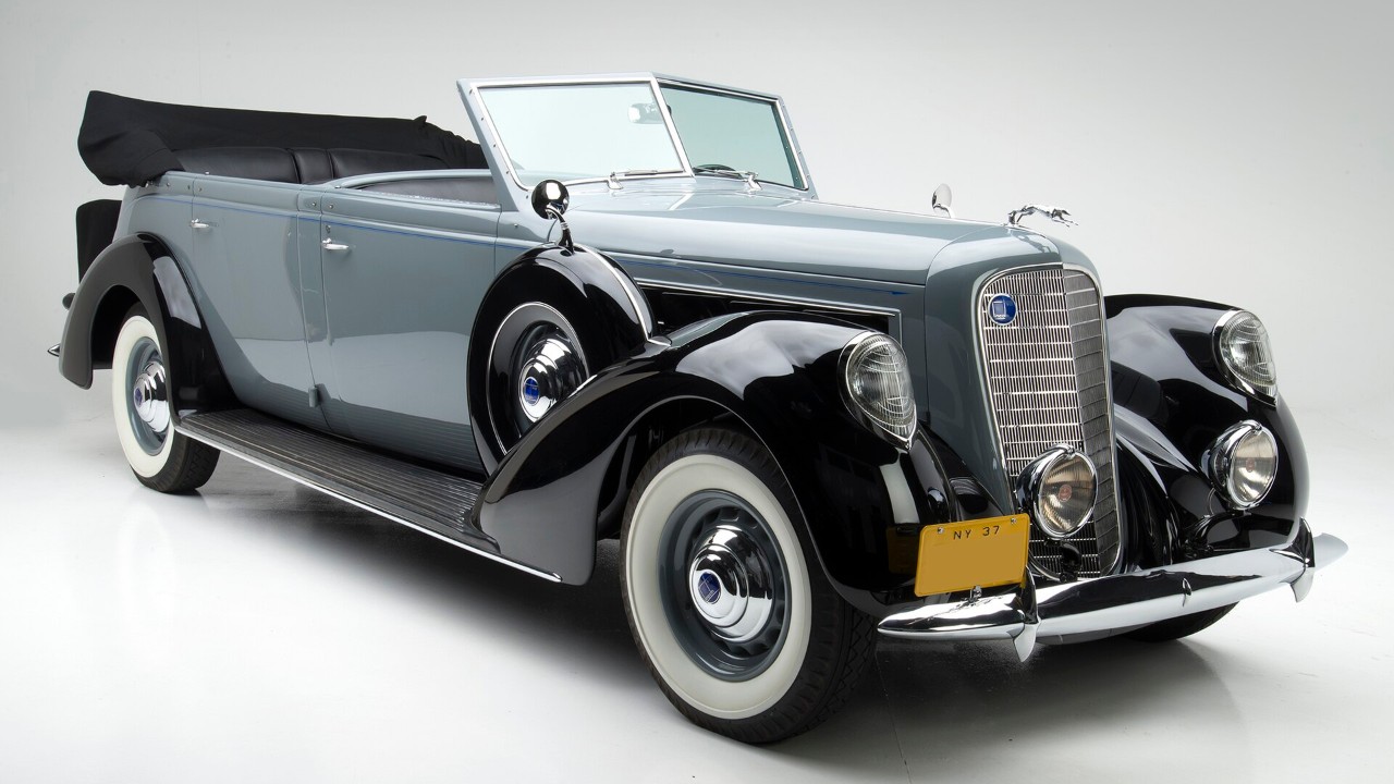 A 1937 Lincoln Model K seven-passenger touring car by Willoughby