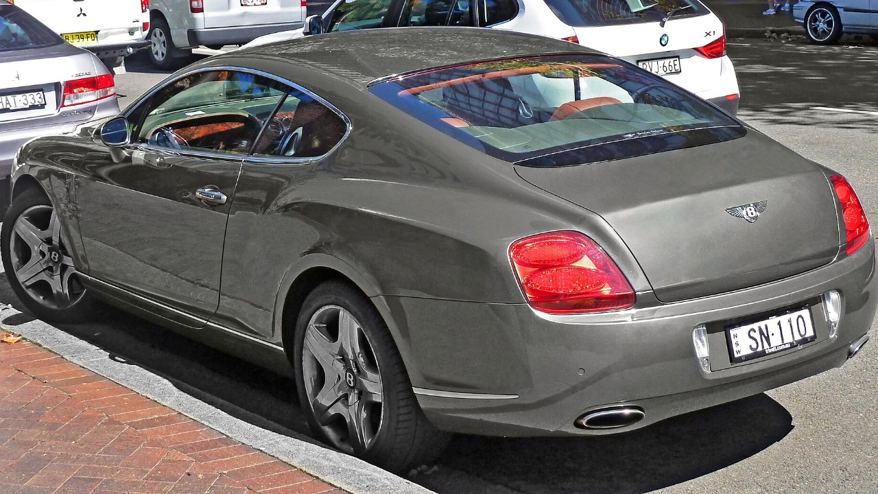 A first-generation Bentley Continental GT, built from 2003