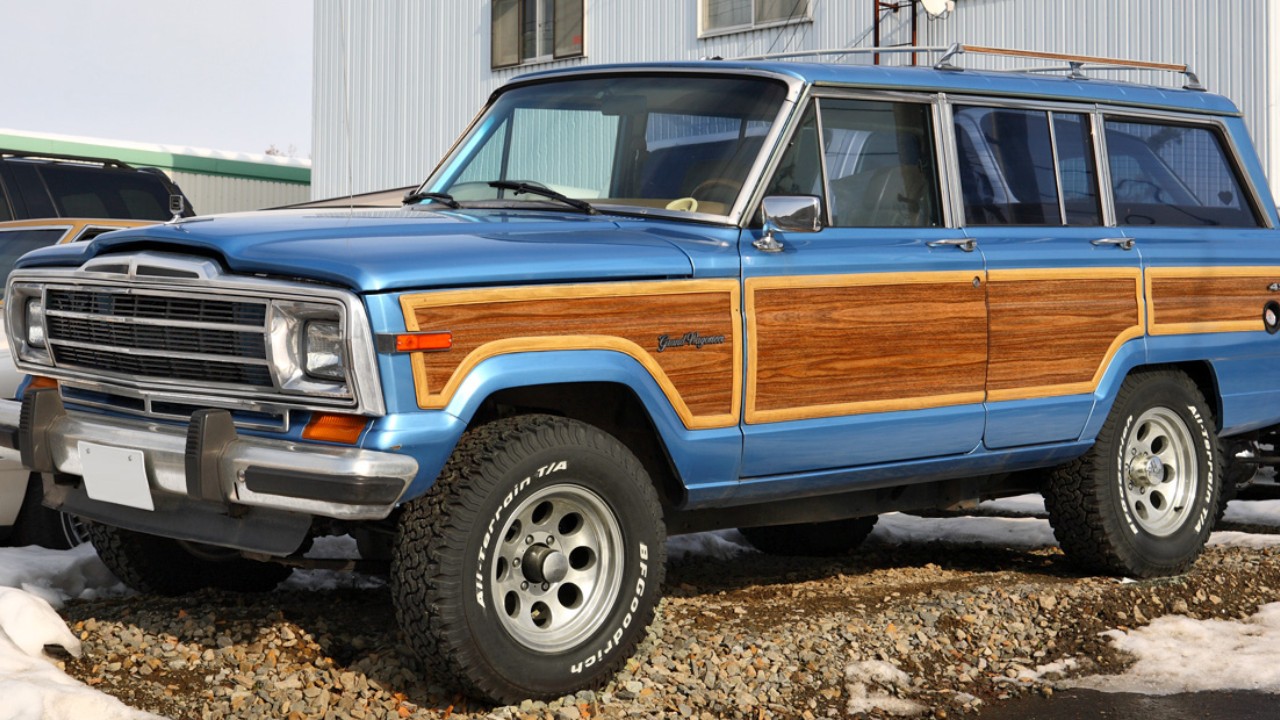 A Jeep Grand Wagoneer, which kept the AMC 360 V8 through 1991