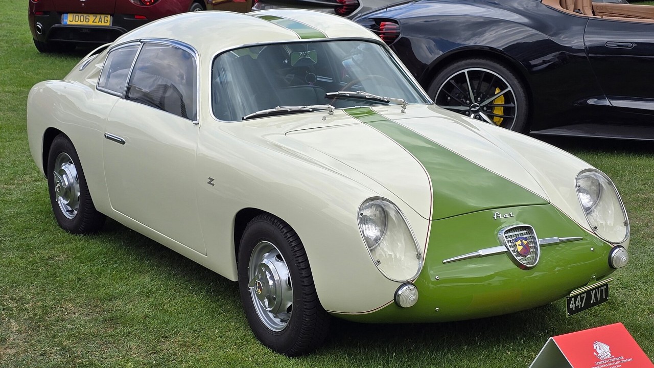 A 1958 Fiat Abarth 750 GT Zagato double-bubble coupe