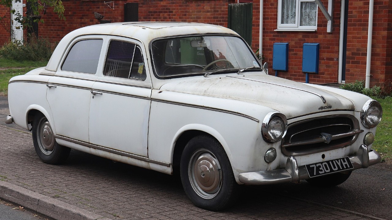 A 1959 Peugeot 403 sedan