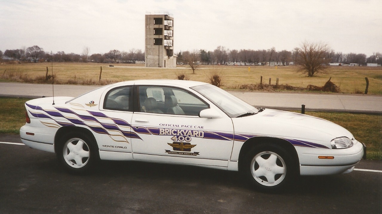 A 1995 Chevrolet Monte Carlo Z34 Brickyard 400 pace car
