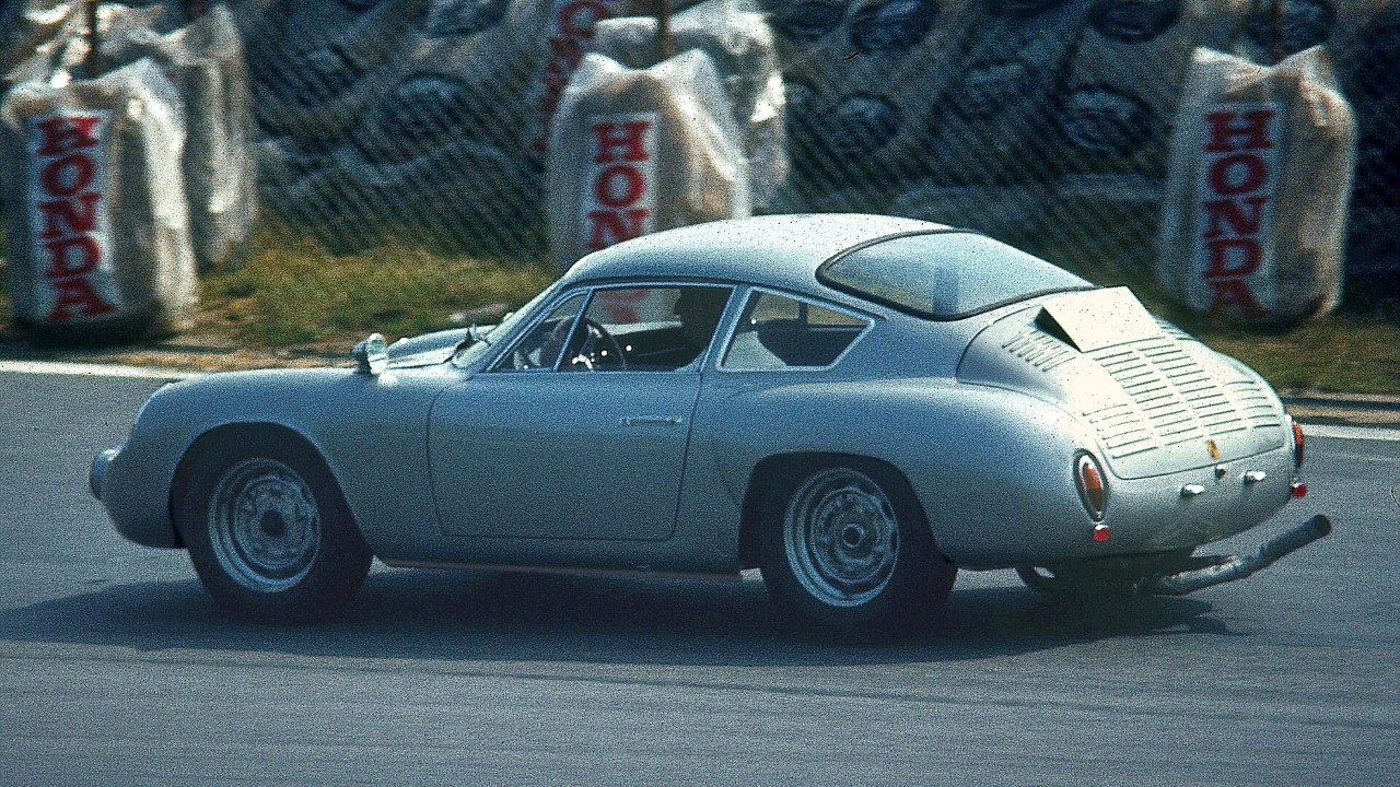 A Porsche 356 B Carrera GTL Abarth on track