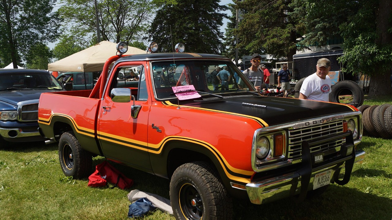 A 1977 Dodge Macho Power Wagon pickup