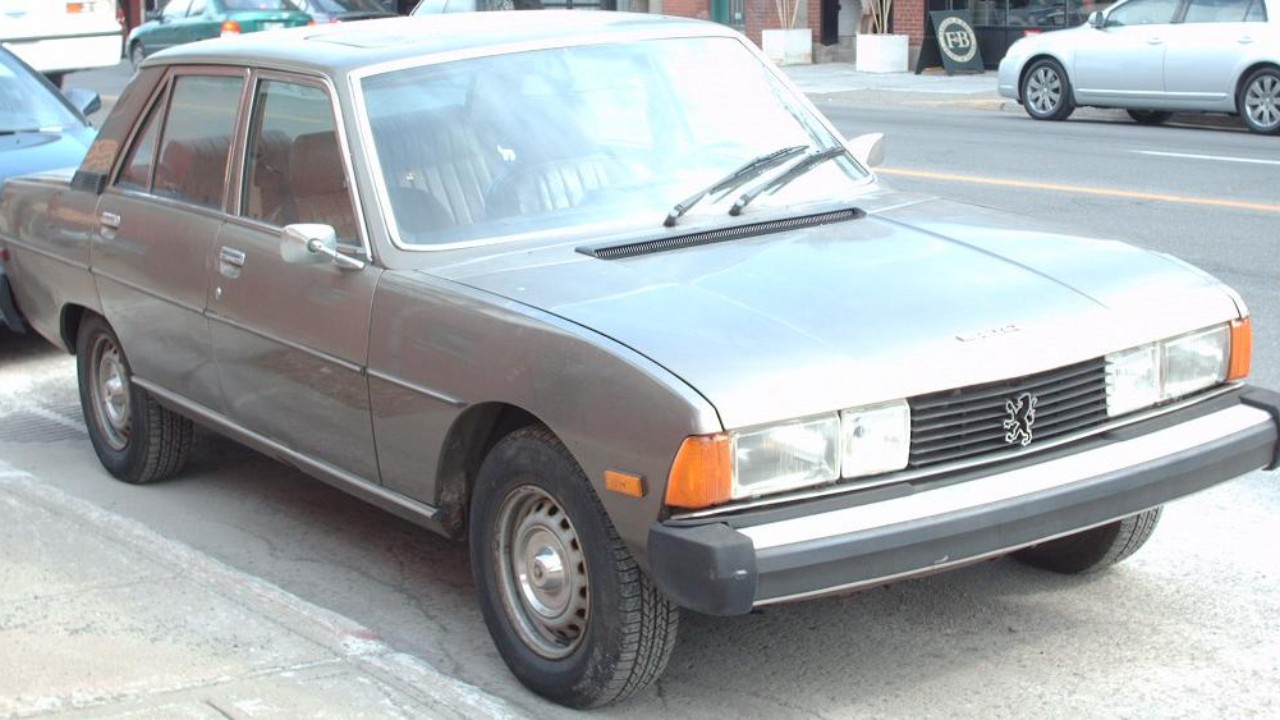 A Peugeot 604 sedan