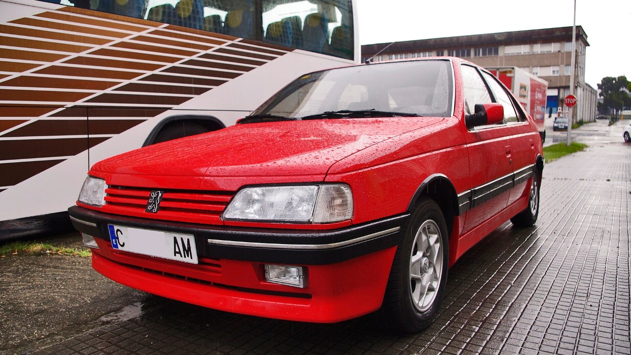 A 1989 Peugeot 405 Mi16