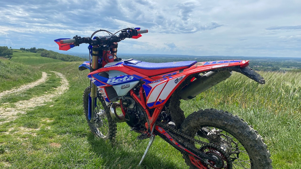 A Beta 300 RR enduro motorcycle