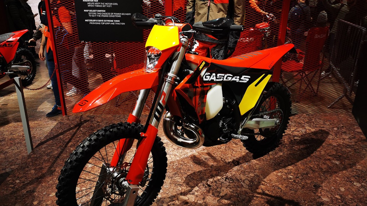 A GasGas EC 300 enduro motorcycle
