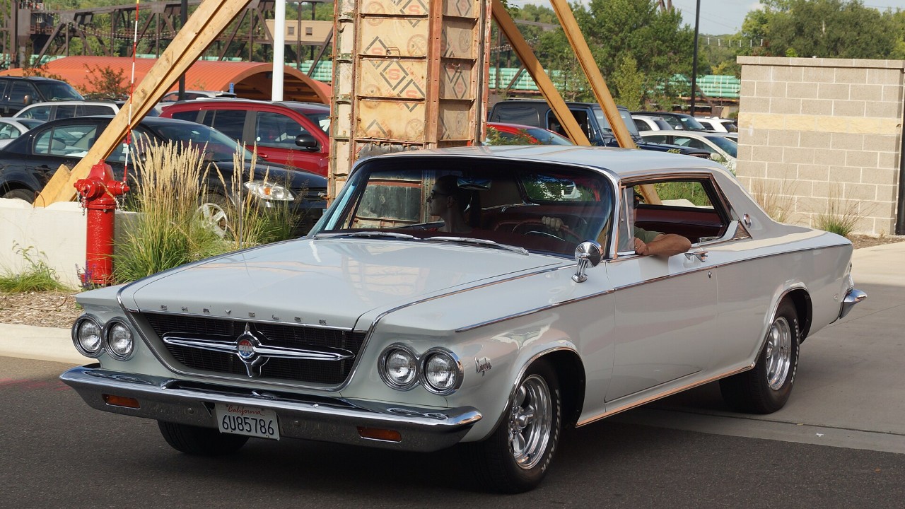 A 1963 Chrysler 300 hardtop, the body the 300J shared