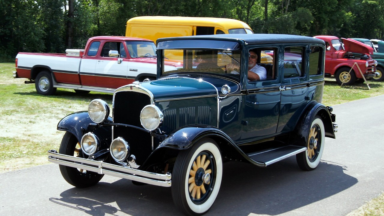 A 1929 DeSoto Model K sedan