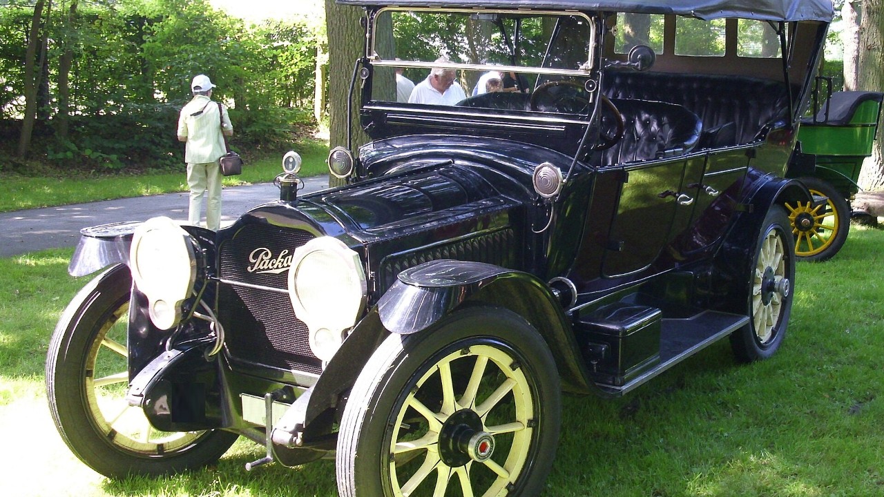 A Packard Twin Six touring car
