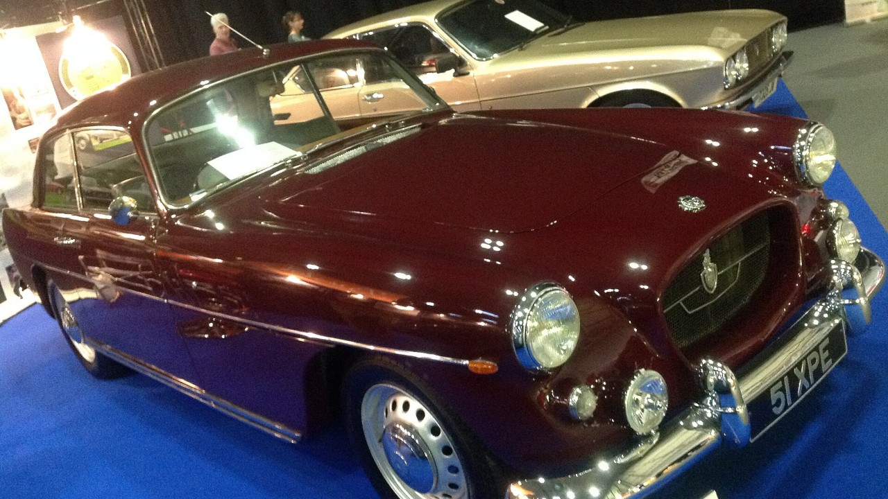 A maroon 1962 Bristol 407