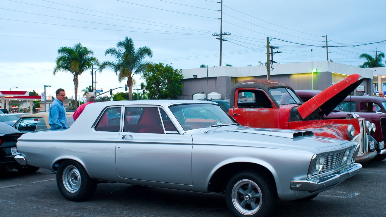 A 1963 Plymouth Savoy two-door sedan