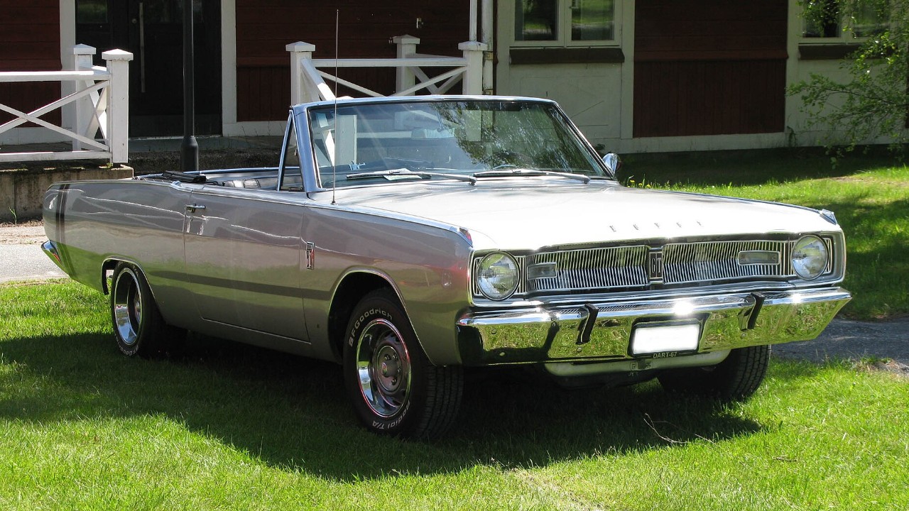 A 1967 Dodge Dart GT convertible
