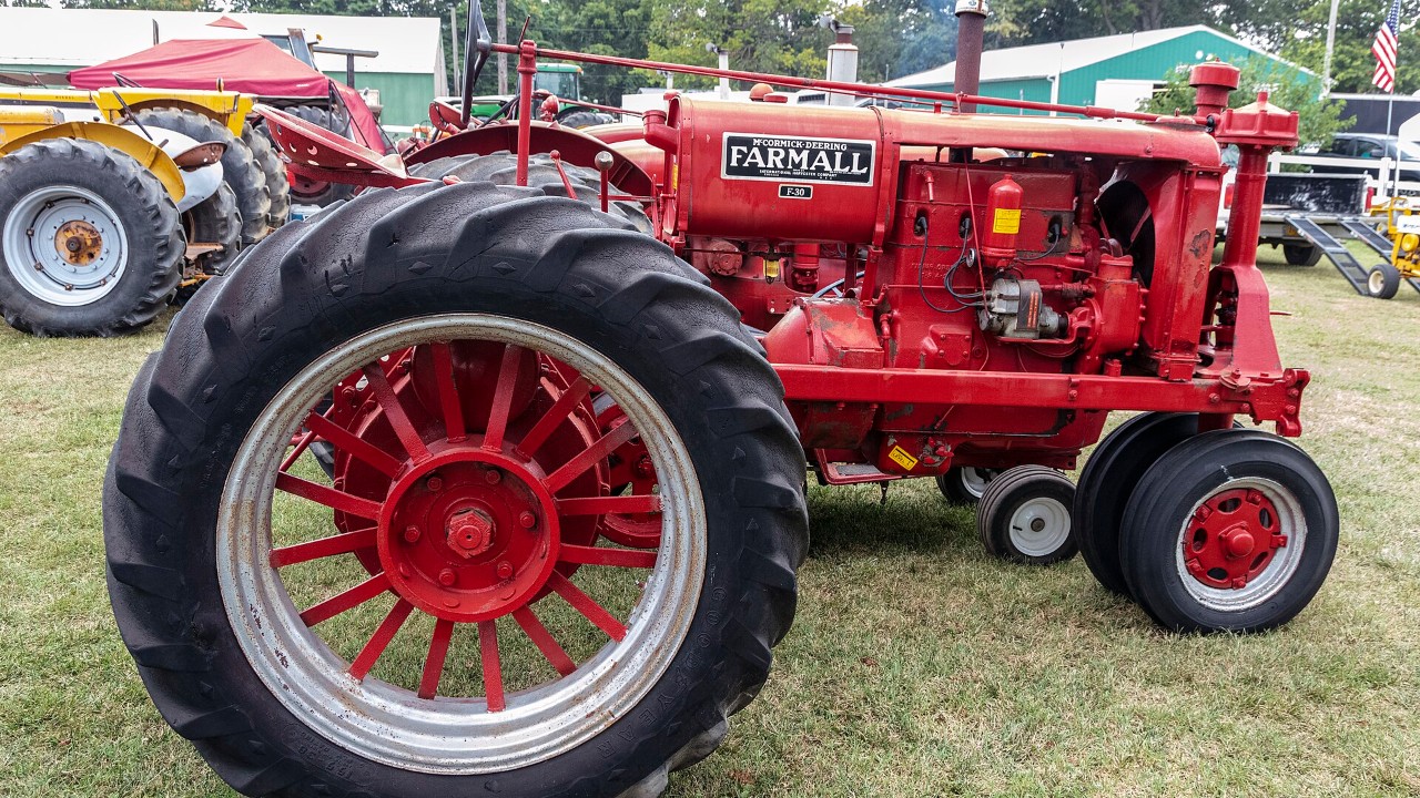 A Farmall F-30 tractor