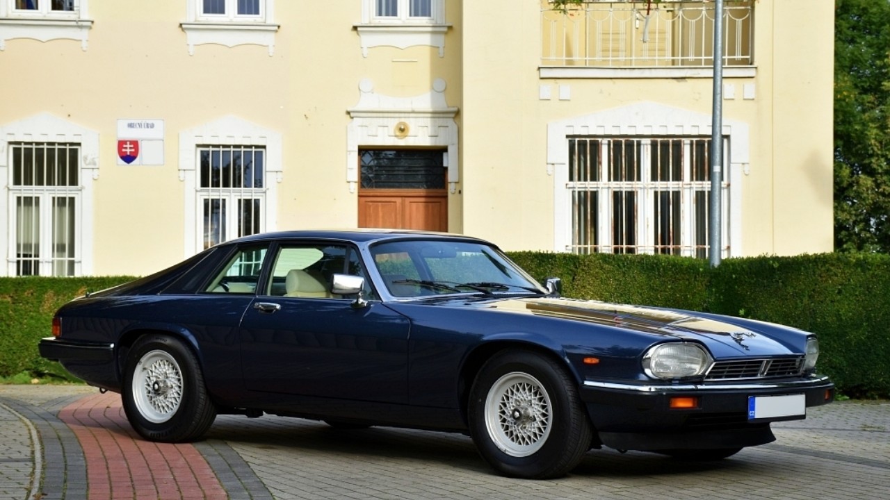 A Jaguar XJ-S V12 coupe