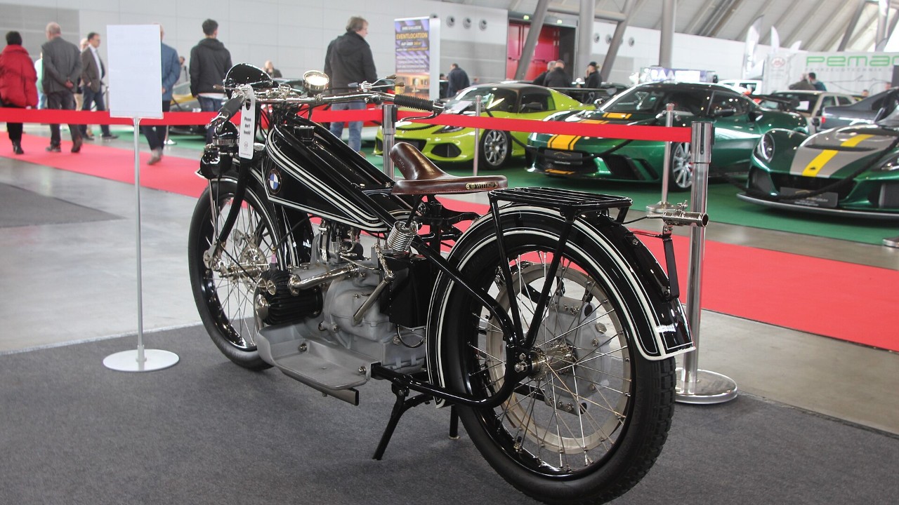 A BMW R32, the 1923 motorcycle that started BMW shaft drive