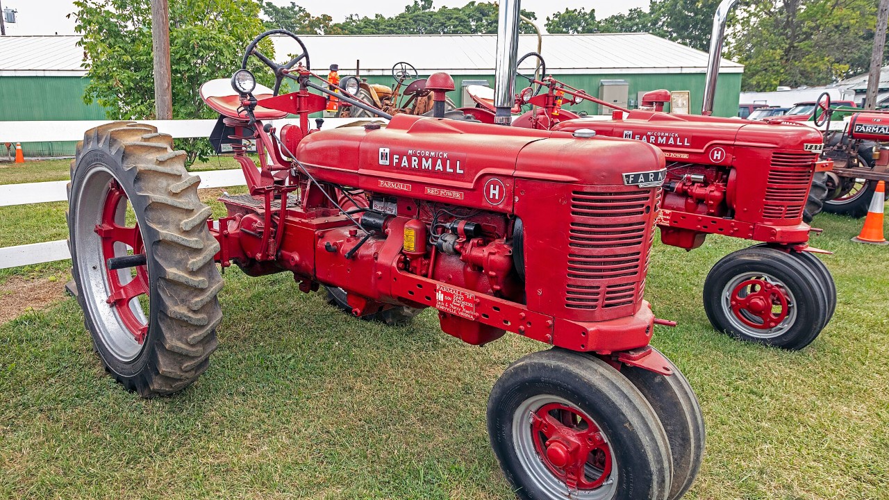 A Farmall H tractor