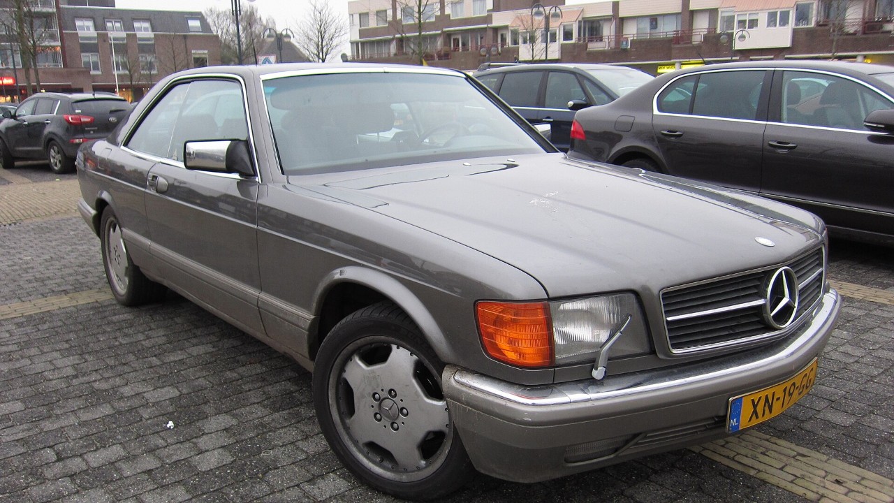 A 1989 Mercedes-Benz 560 SEC, one of the last C126 coupes