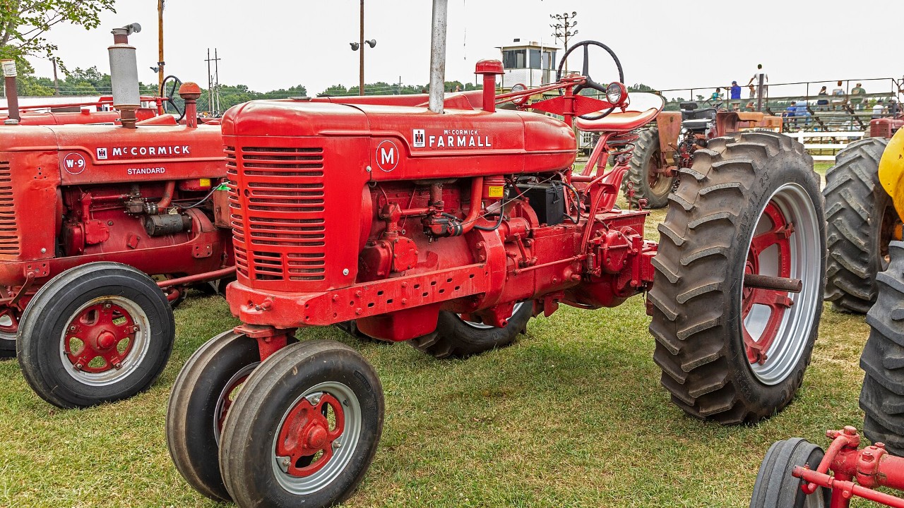 A Farmall M tractor